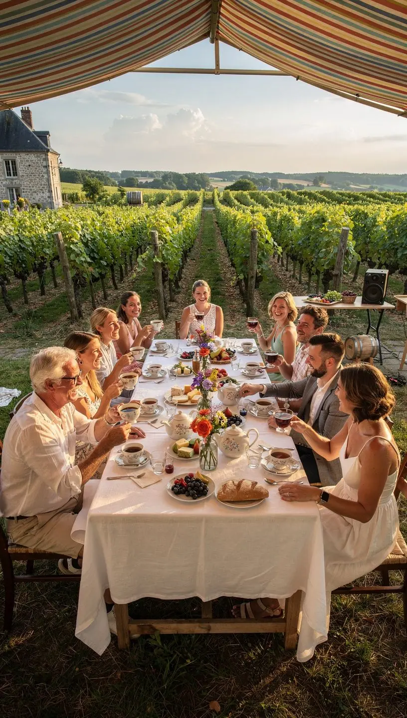 ThГ© anglais servi dans une jolie thГ©iГЁre, prГЄt Г  ГЄtre dГ©gustГ©.