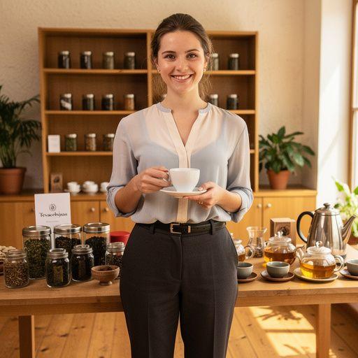 Feuilles de thé noir séchées étalées sur une table en bois.